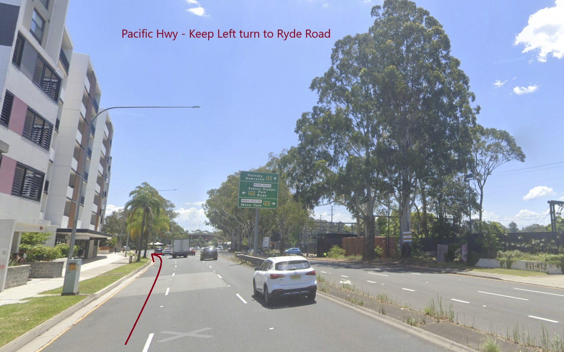 Charter - Cherrybrook Tech HS to Turramurra HS and St Ivy HS - Pacific Hwy (L) Ryde Rd