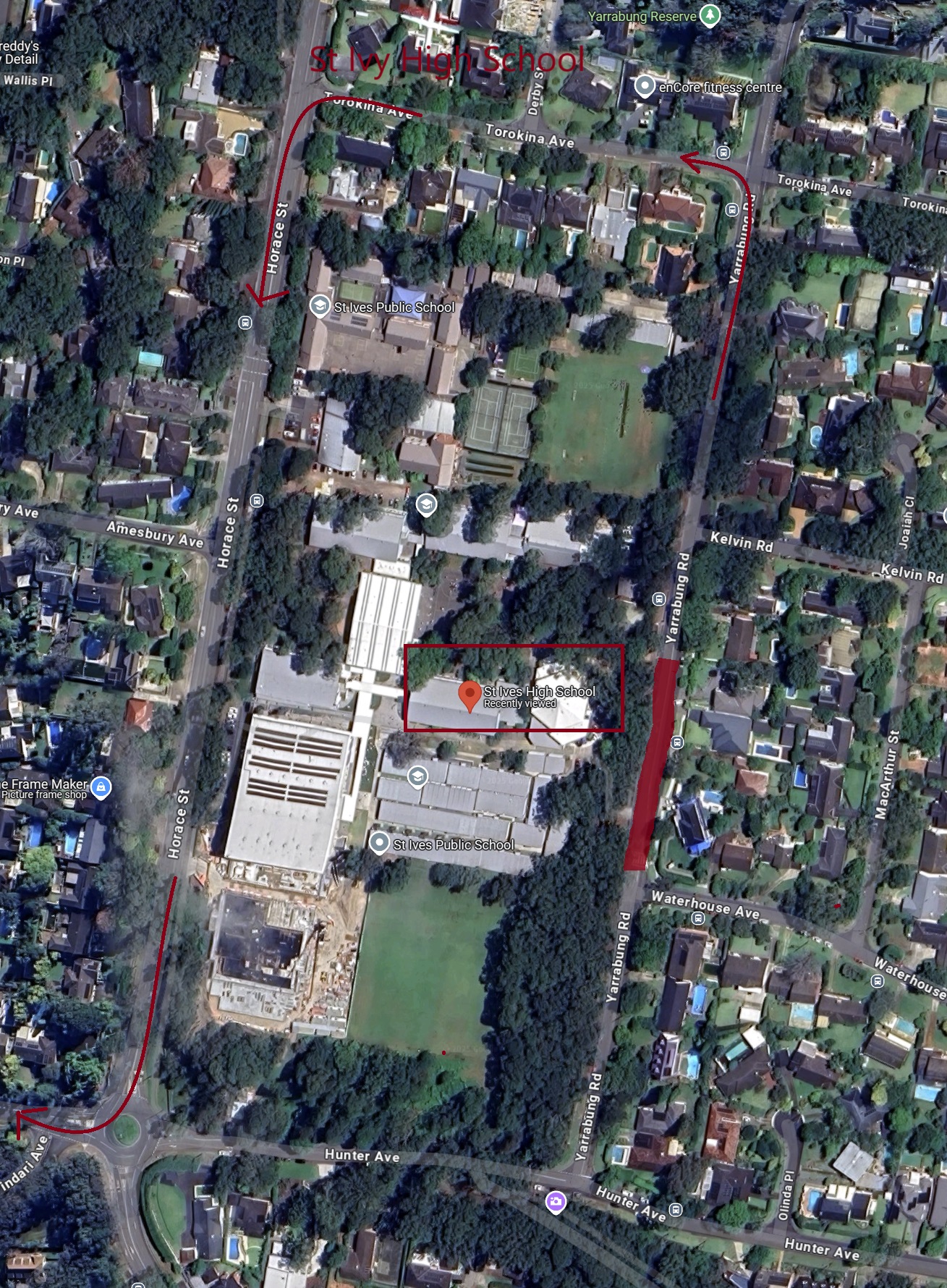 Charter - Cherrybrook Tech HS to Turramurra HS and St Ivy HS - St Ives HS